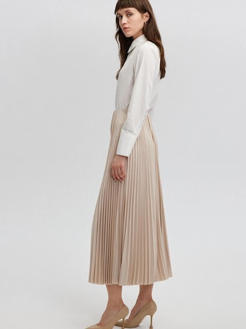 Jupe 'Pleated Skirt' Touché Privé en beige