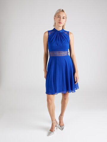 Vera Mont - Vestido em azul: frente