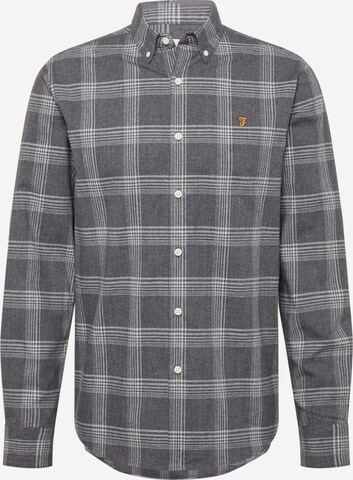 Regular fit Camicia di FARAH in grigio: frontale