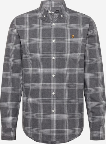 FARAH - Ajuste regular Camisa en gris: frente