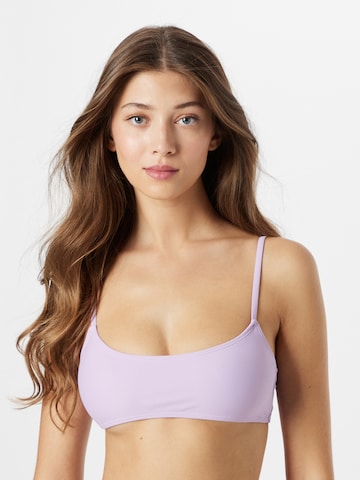 Public Desire Bralette Bikini Top in Purple: front