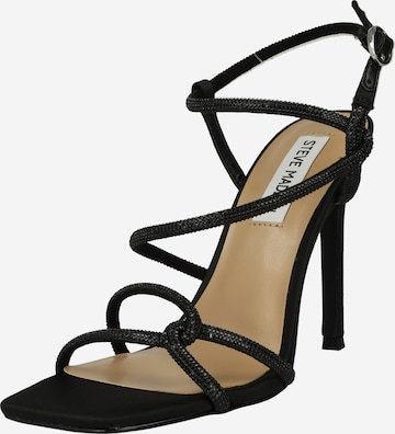 STEVE MADDEN - Sandálias com tiras 'IMPLICIT' em preto: frente