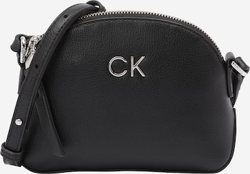 Regular Geantă de umăr 'Daily' de la Calvin Klein pe negru: față