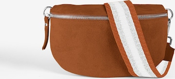 Sacs banane 'ELVA medium' lePelou en marron : devant
