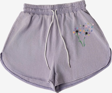 GORHEY Broek in Lila: voorkant