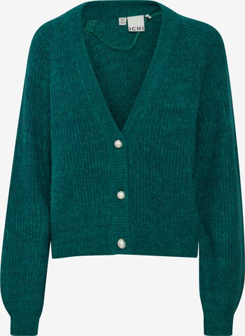 Cardigan 'Marin' ICHI en vert : devant