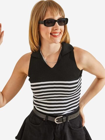 Tops en tricot Bianco Lucci en noir