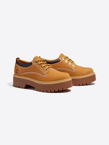 TIMBERLAND Čevlji na vezalke | rjava barva