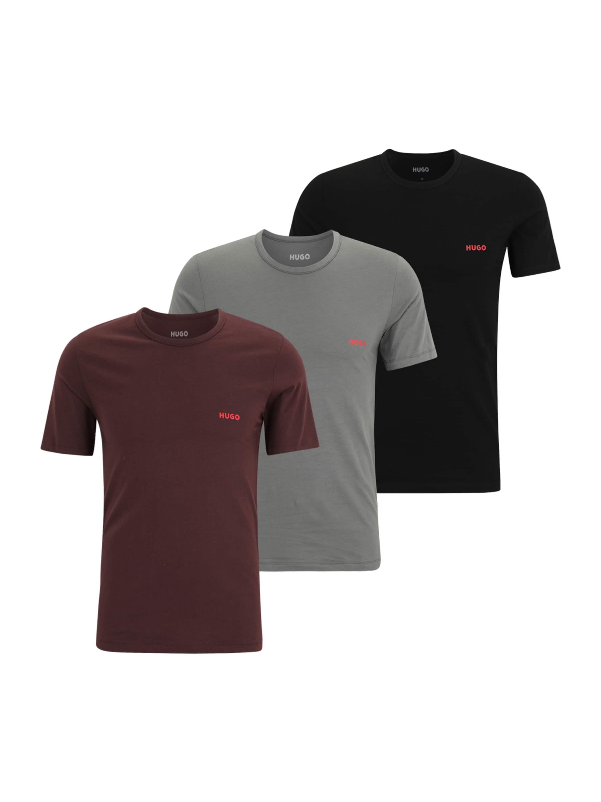 HUGO Φανέλα σε γκρι: μπροστά