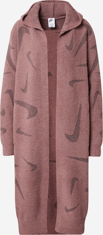 Nike Sportswear Knit Cardigan in Purple: front