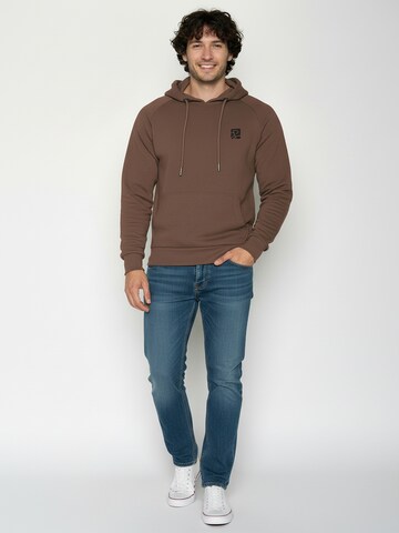 GREENBOMB Sweatshirt ' Trek Bike Square ' in Brown