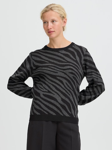 Pull-over 'BYMOBBE' b.young en noir : devant