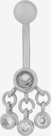 Akzent Piercingschmuck 'Zirkonia' in Silber: Vorderseite