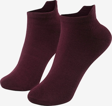 cfab (formerly creamy fabrics) - Calcetines '4er-Pack Sneaker Socken' en rojo: frente