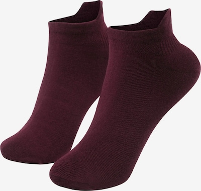 cfab Socken '4er-Pack Sneaker Socken' in 35-38 in burgunder, Produktansicht