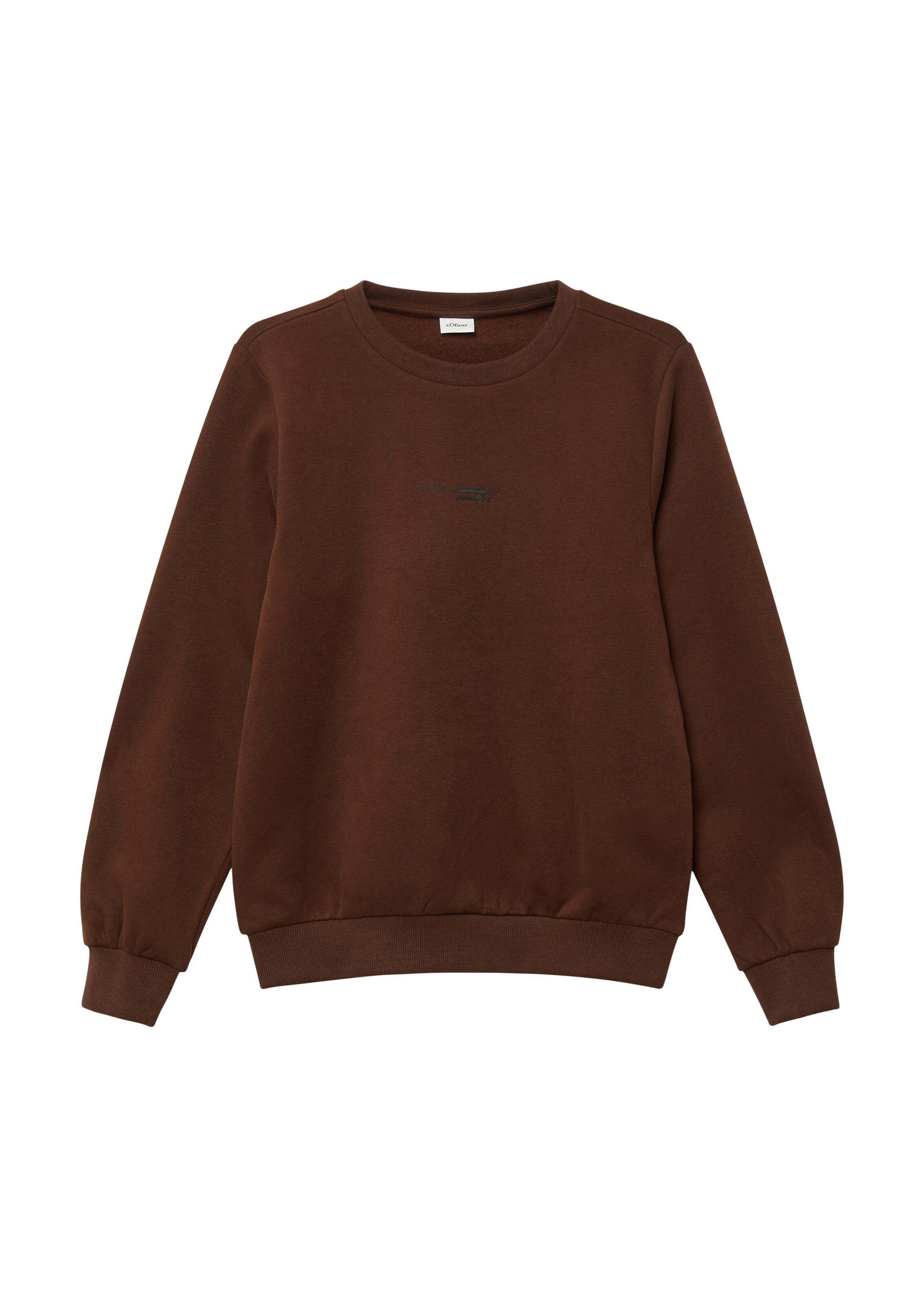 s.Oliver Sweatshirt in Braun: Vorderseite