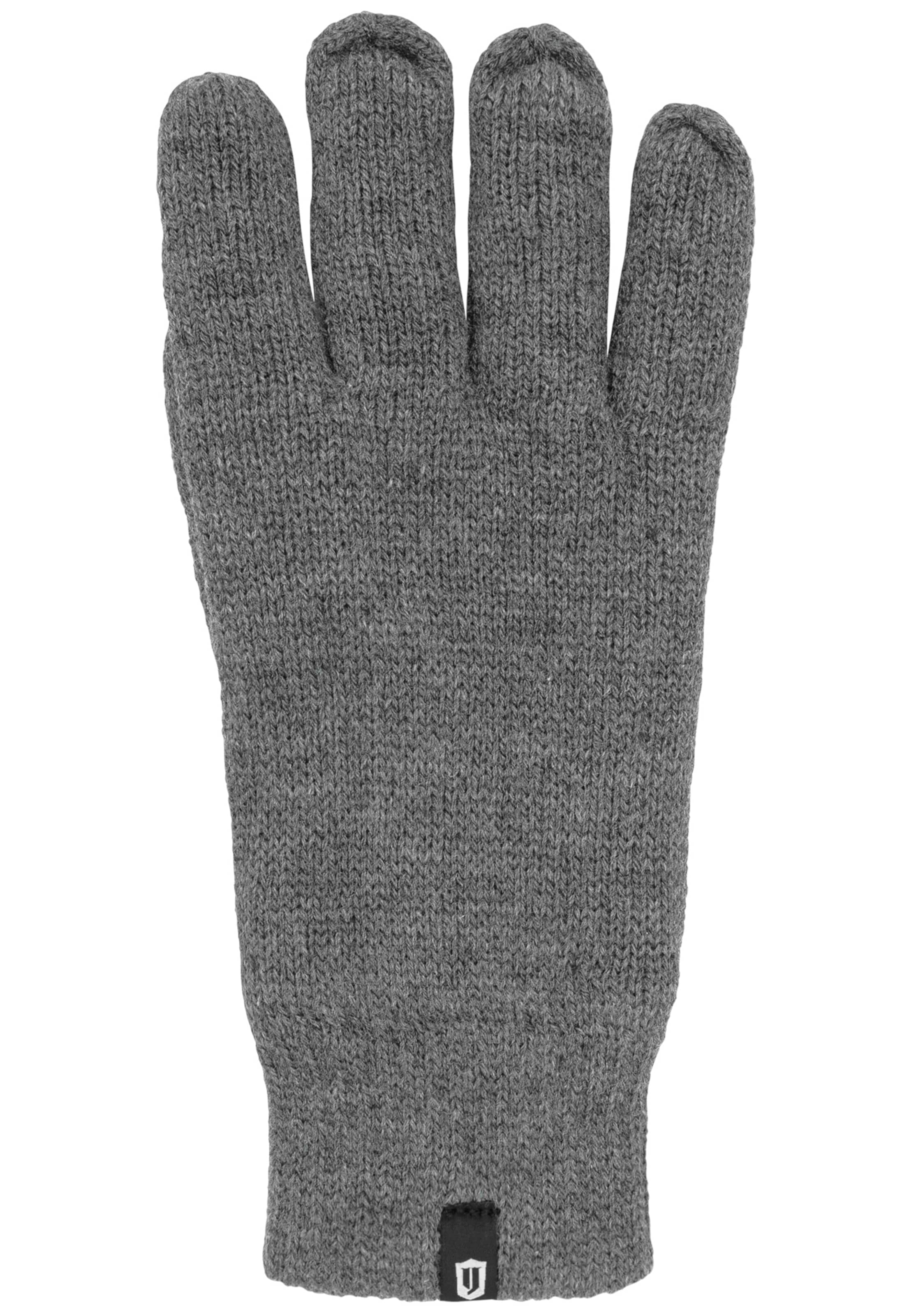 INDICODE JEANS Full finger gloves 'Jason' in Grey