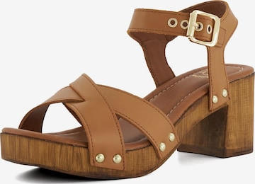 Sandales 'Judies' Dune LONDON en marron : devant