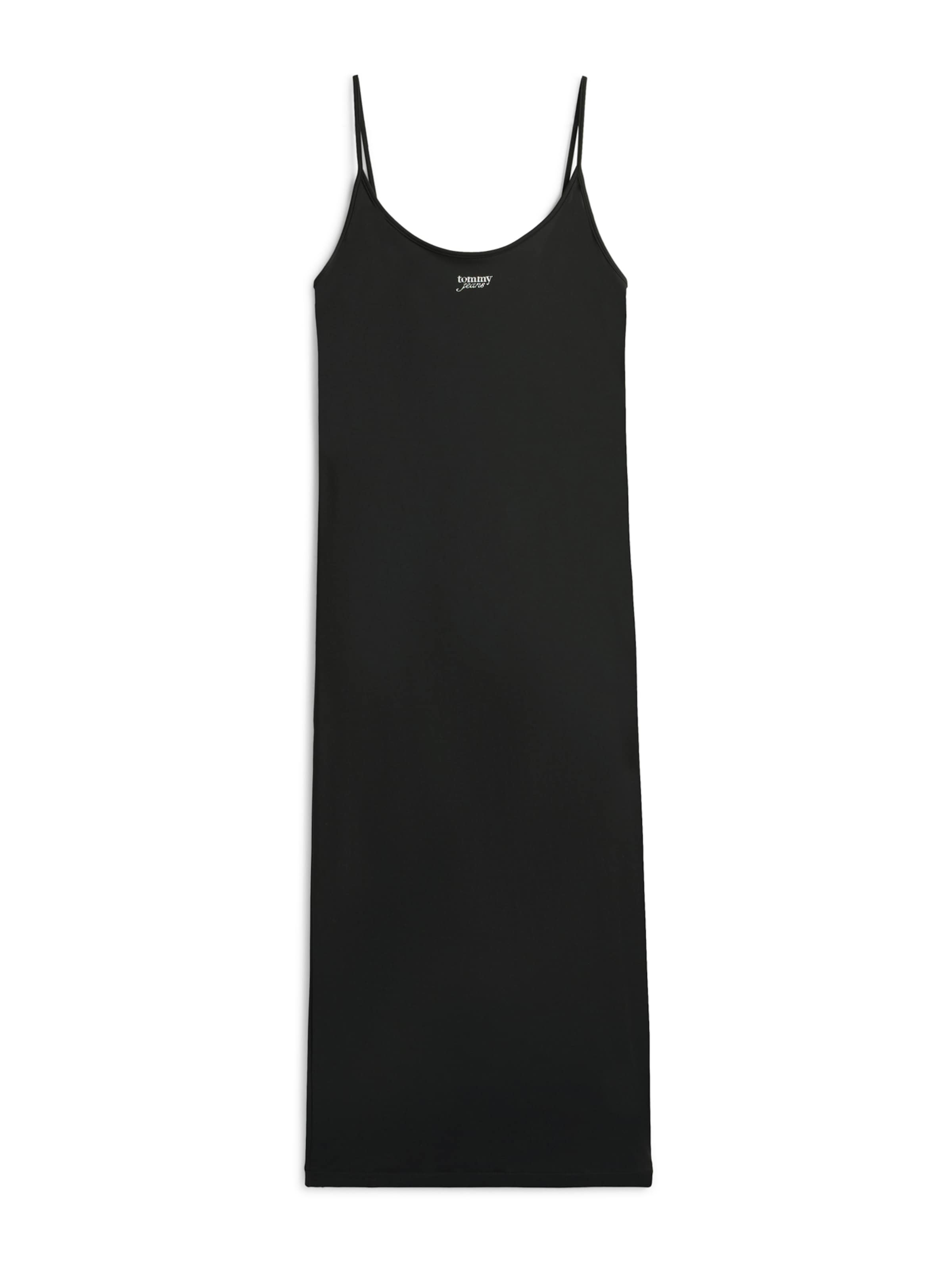 melns Tommy Jeans Vasaras kleita: no priekšpuses