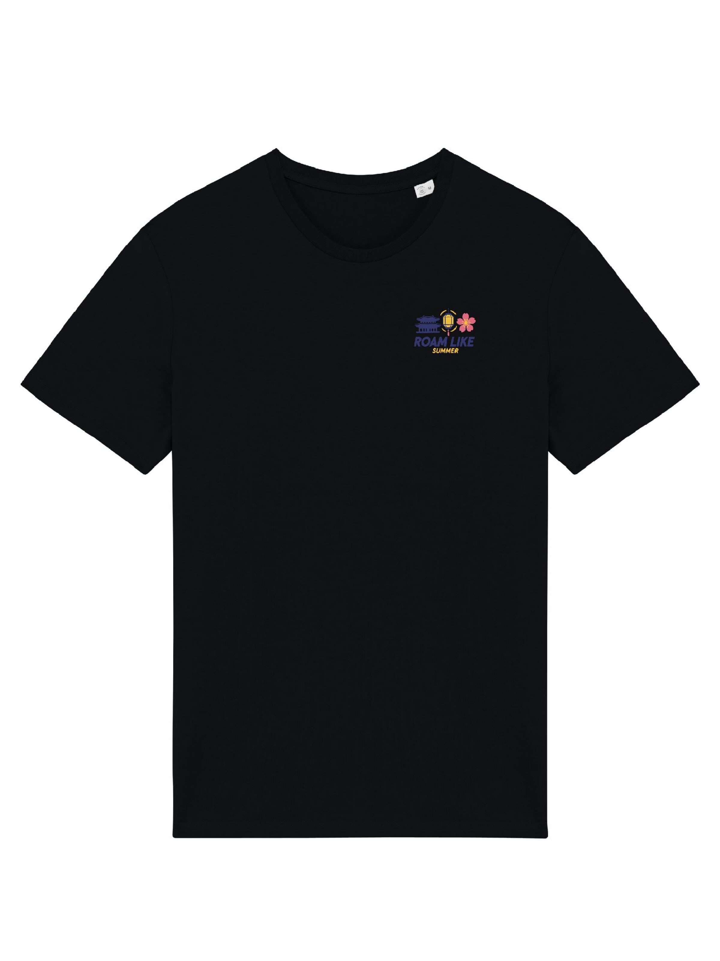 RoamLikeSummer Shirt 'Eastern Oasis Club' in Black: front