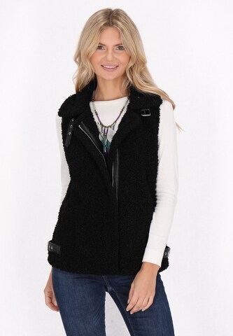 Gilet di usha FESTIVAL in nero: frontale