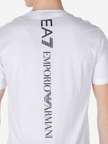 Tricou de la EA7 Emporio Armani pe alb