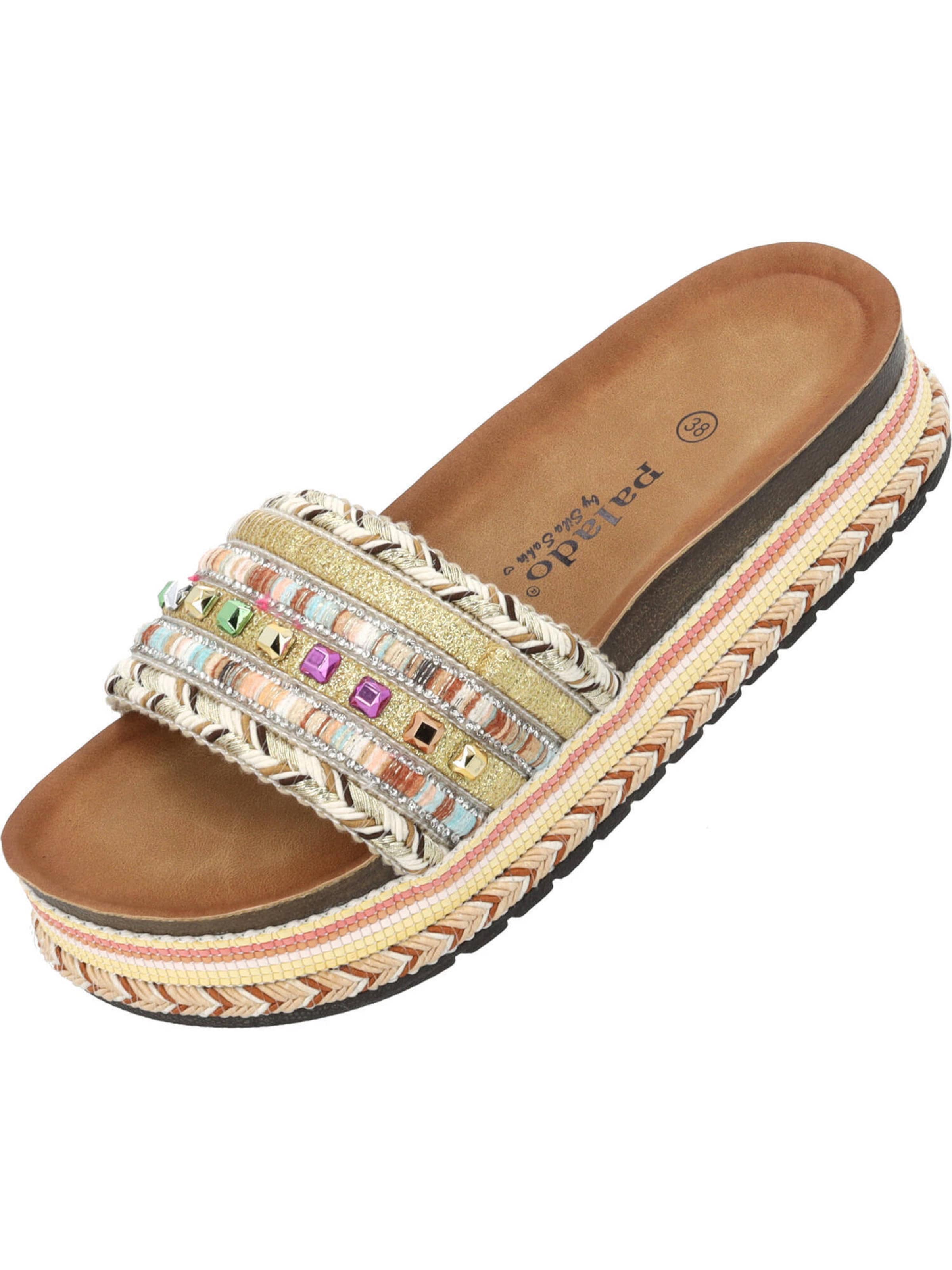 Palado by Sila Sahin Mule in Gold: front