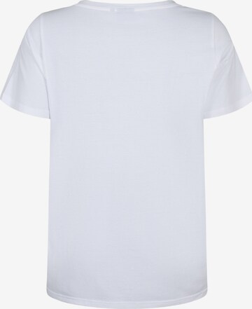 T-shirt 'Casy' Zizzi en blanc