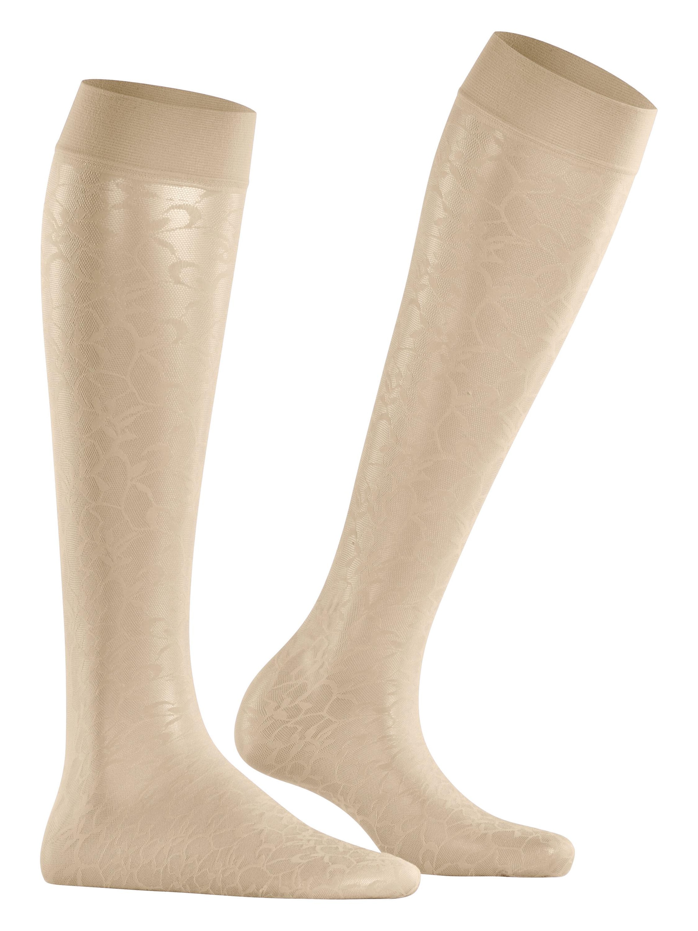FALKE Overknee Strümpfe 'Soft Spell'‌‌‌‌‌‌‌‌‌ in Beige: Vorderseite
