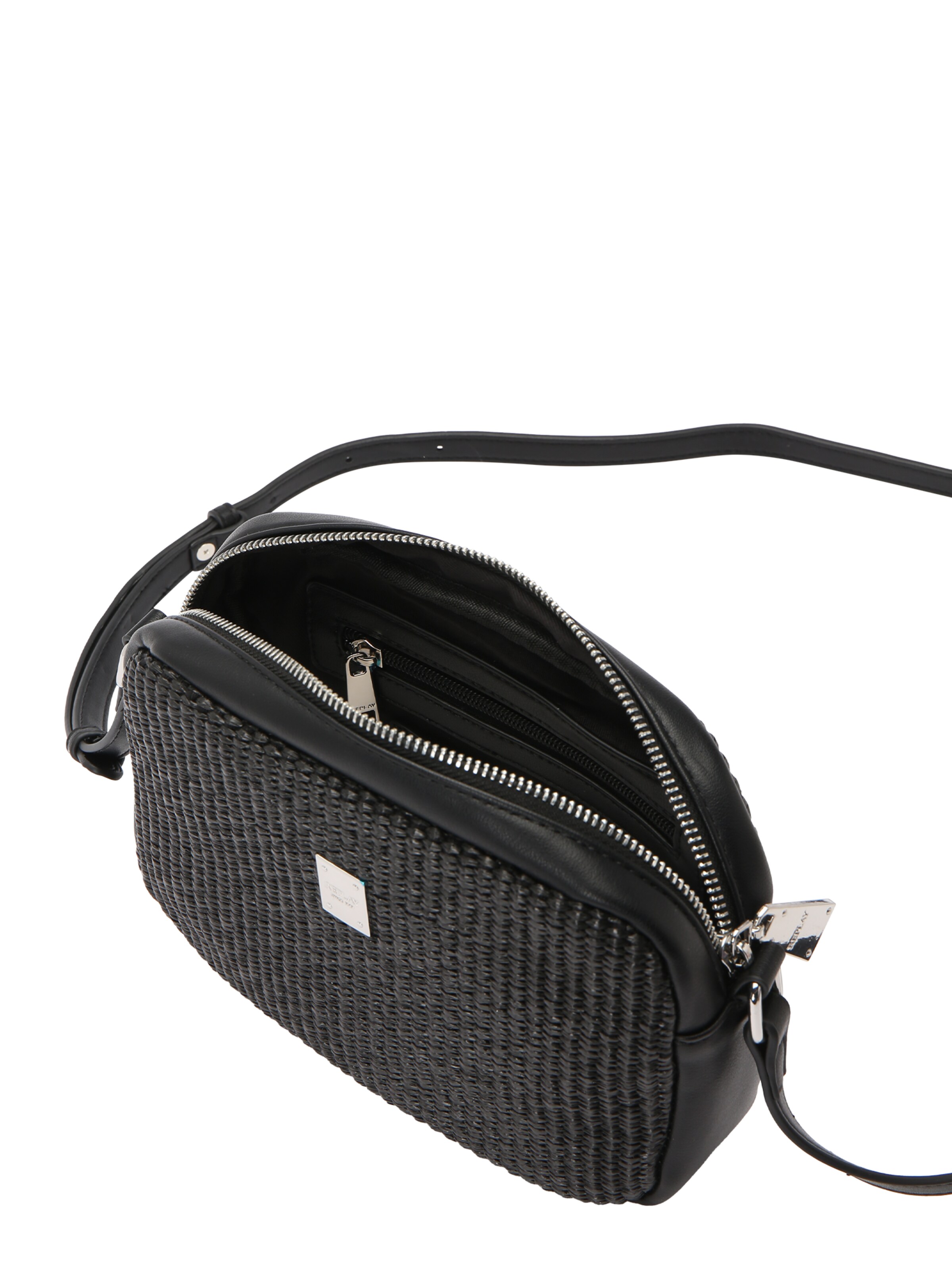 REPLAY Torba na ramię w kolorze czarny