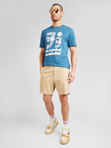 DEDICATED. T-Shirt 'Stockholm Seagulls And Waves' in Blau