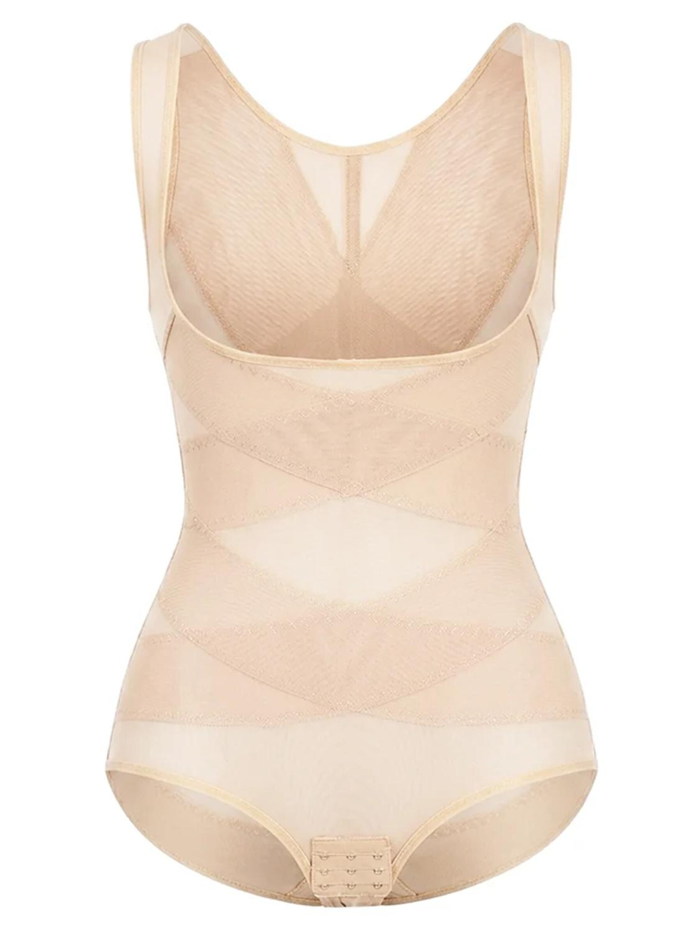 Shapetape Shapingbody 'Corrigerende bodysuit met brede bandjes' in Beige