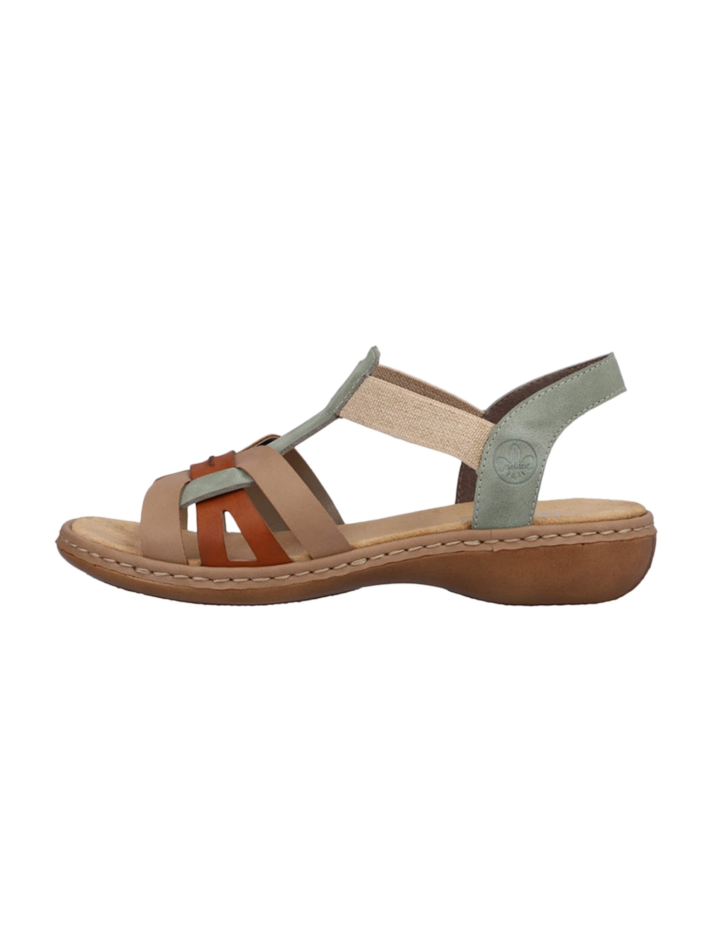 Rieker - Sandalias en verde