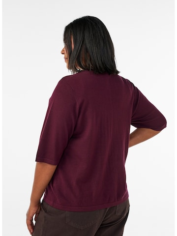 Zizzi - Cárdigan 'Carrie Heart' en rojo
