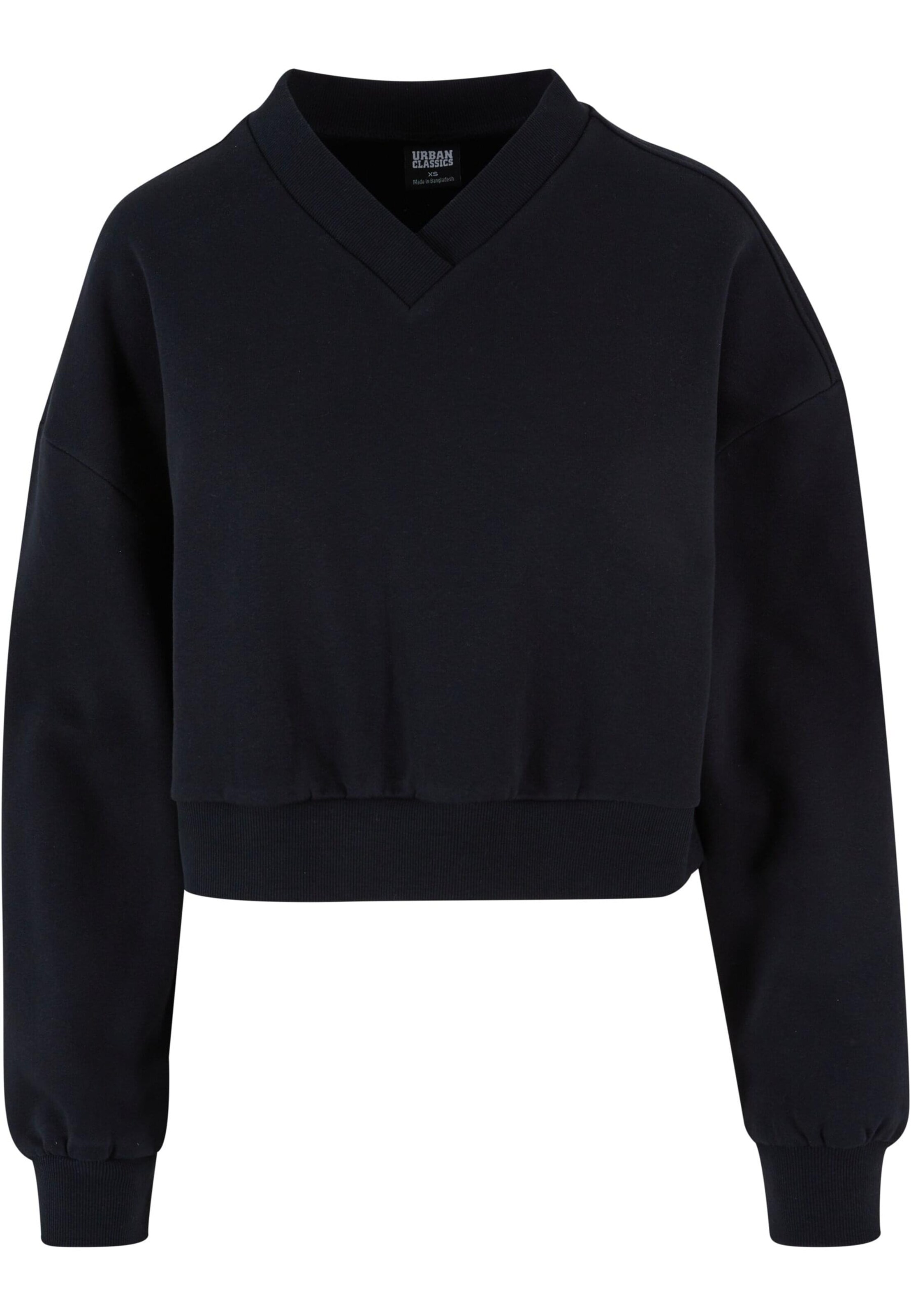 Urban Classics Sweatshirt in Black: front