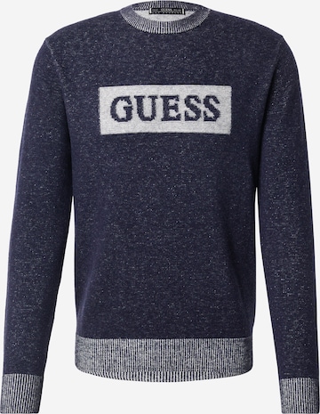 GUESS Neulepaita 'JACK' värissä sininen: etupuoli
