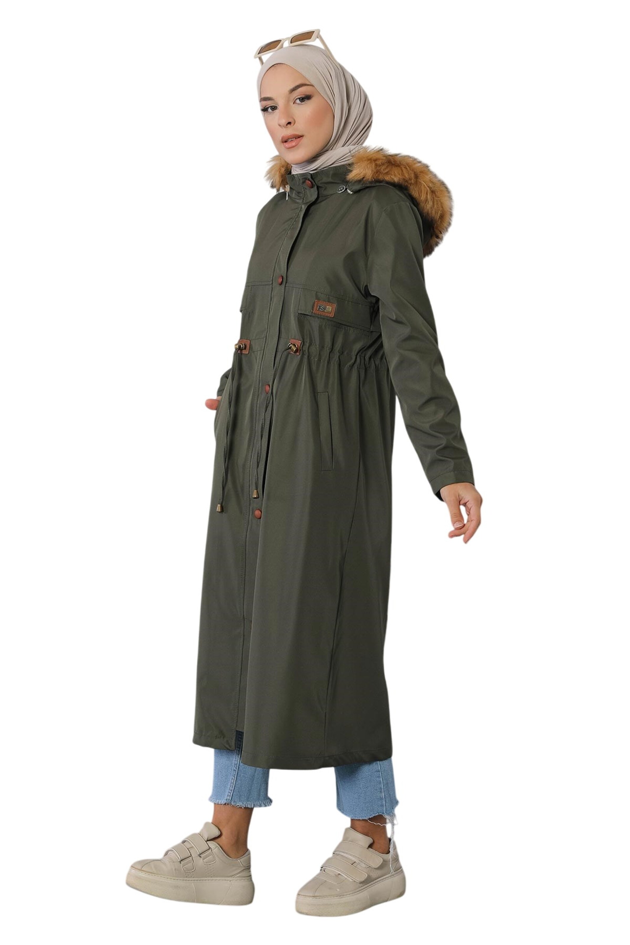 MODAMIHRAM Winterjacke in Grün