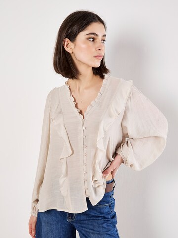 Chemisier ' ' Apricot en gris : devant