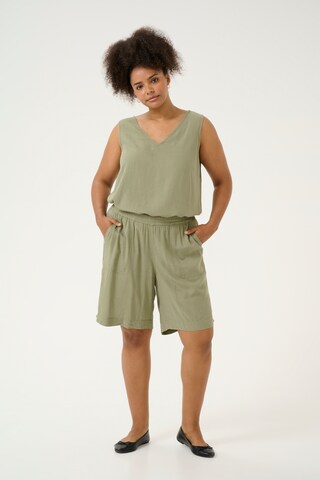 Wide leg Pantaloni 'Mille' di KAFFE CURVE in verde