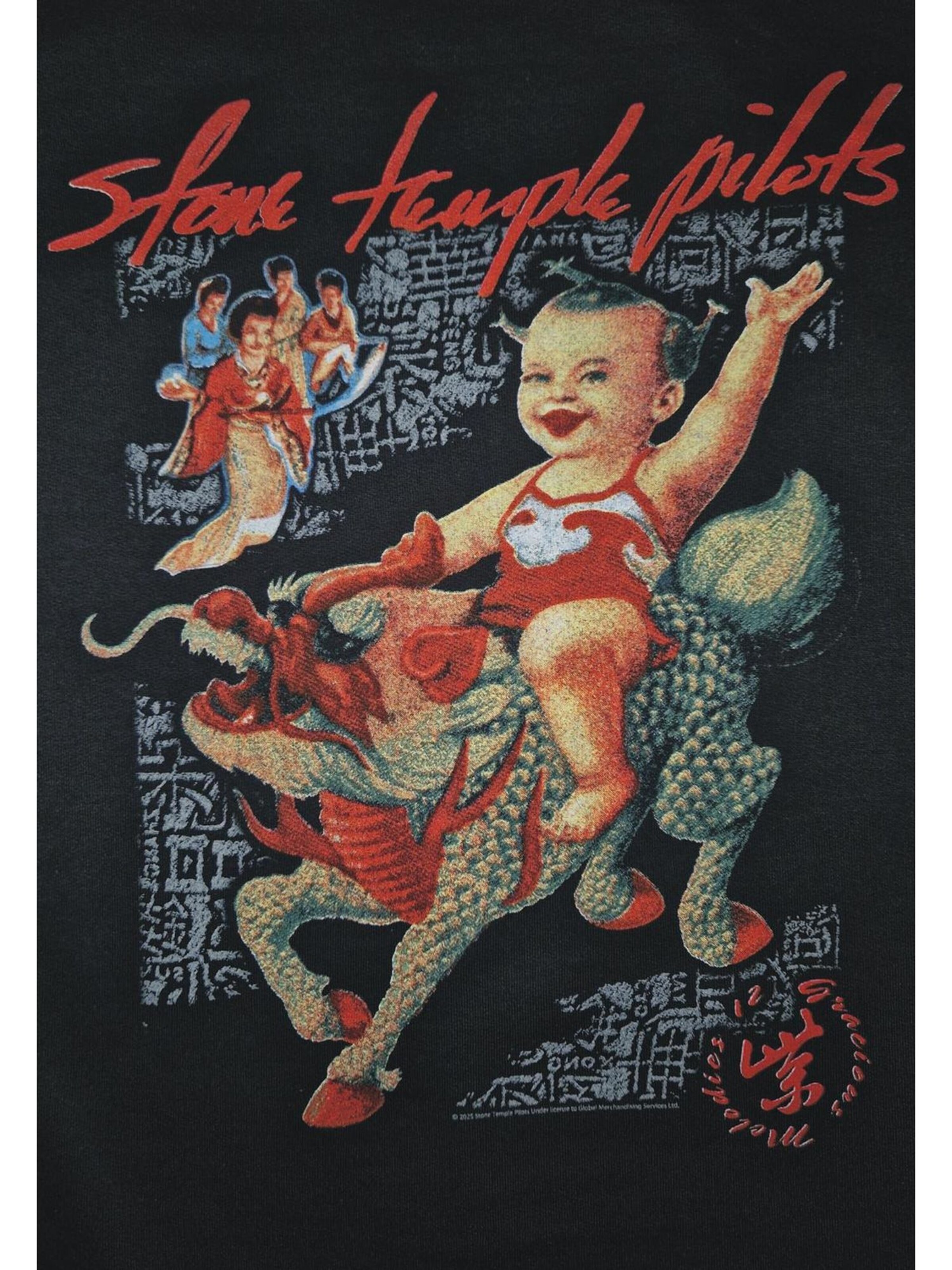 Stone Temple Pilots Shirt 'Stone Temple Pilots Purple Pilots T-Shirt'‌‌‌ in Schwarz