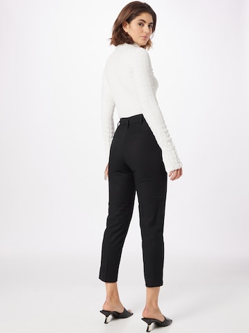 Sisley Slimfit Spodnie w kant w kolorze czarny