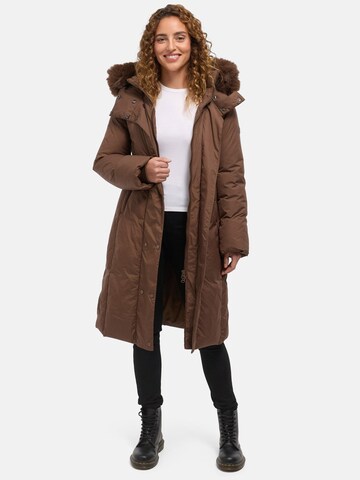 Tazzio Wintermantel 'F807' in Bruin: voorkant