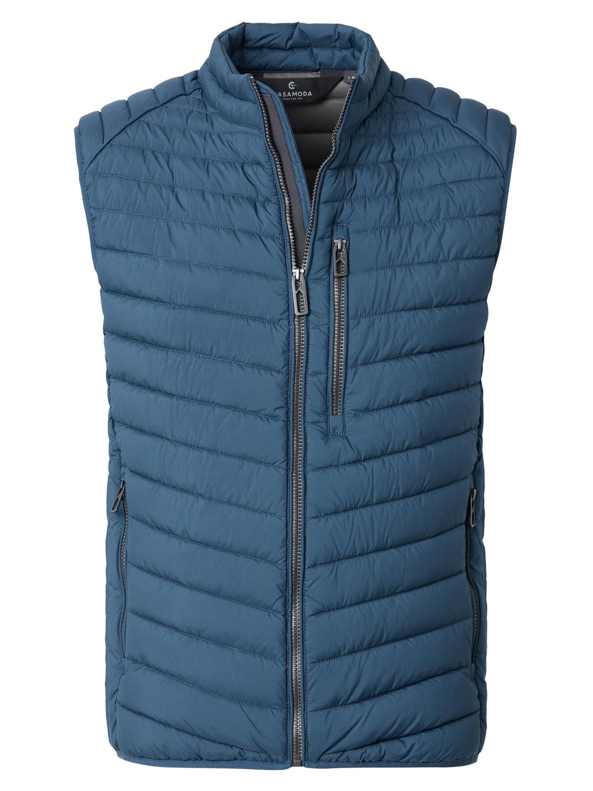 CASAMODA Bodywarmer 'Basic' in Blauw: voorkant