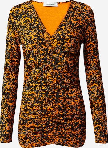 modström Shirt 'Curtis' in Oranje: voorkant