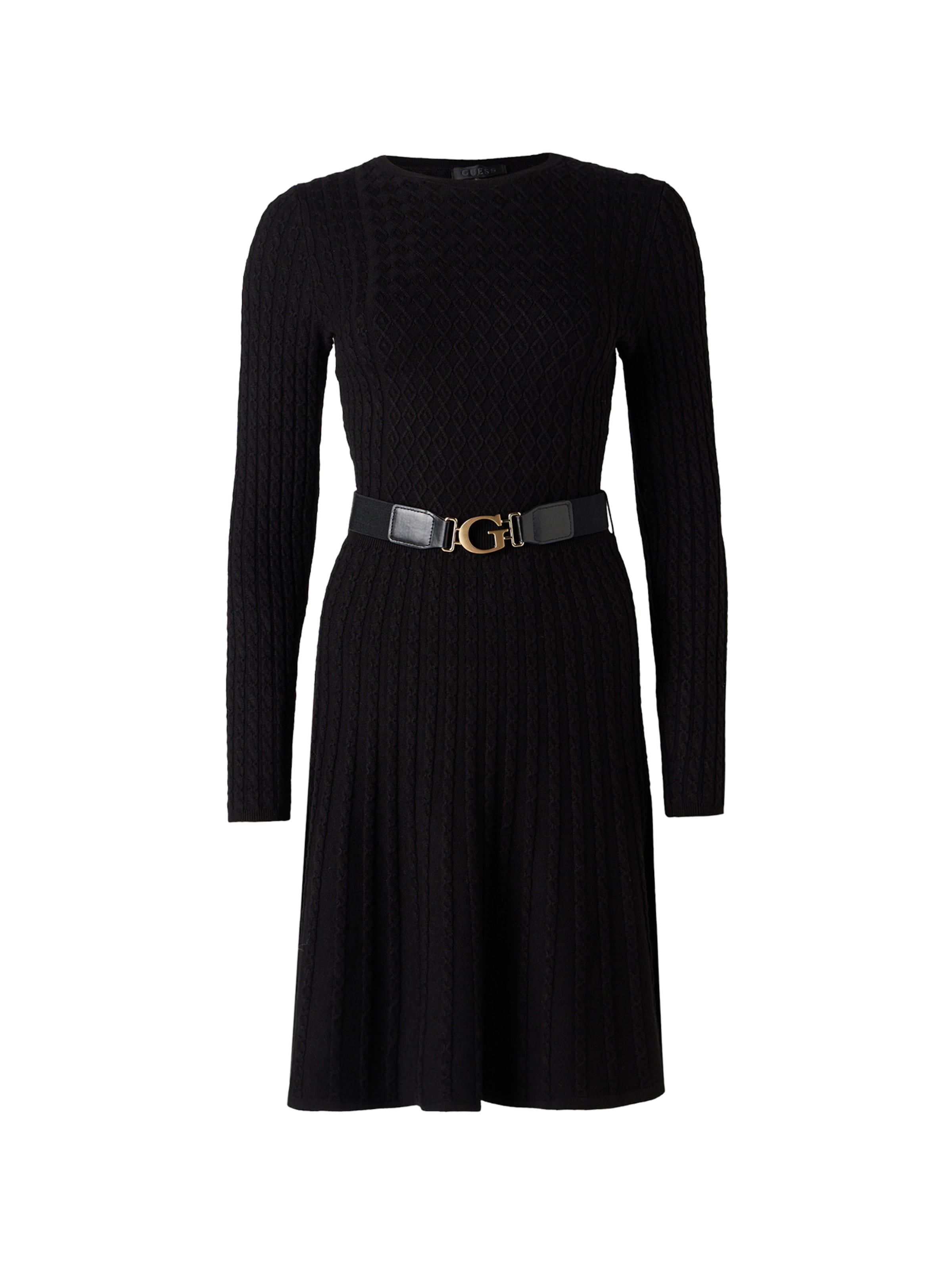 GUESS - Vestido de punto 'HANA' en negro: frente