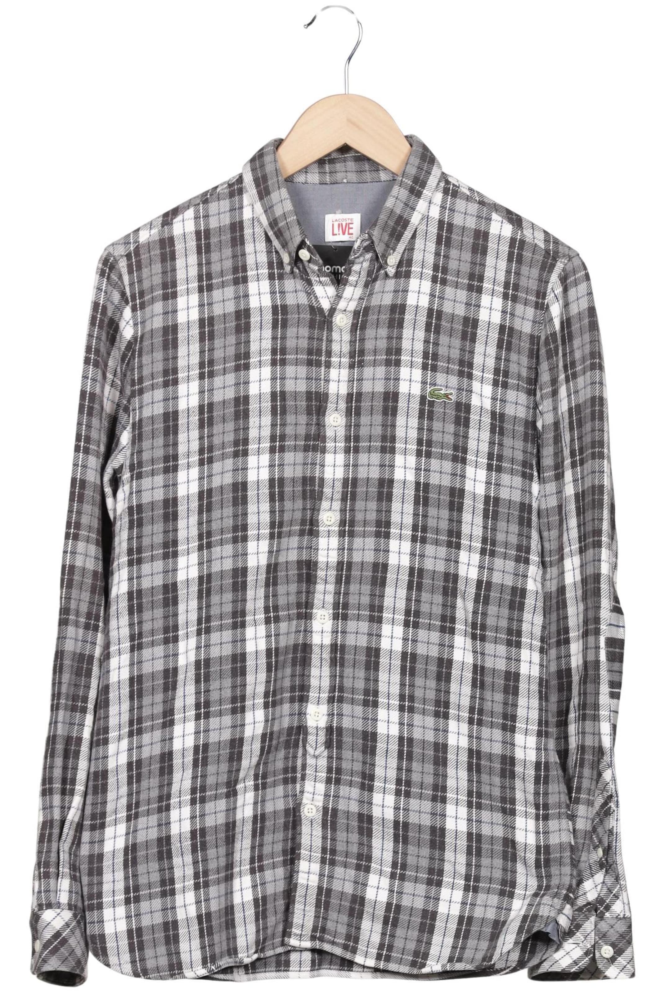 Lacoste LIVE Button Up Shirt in M in Mixed colors: front
