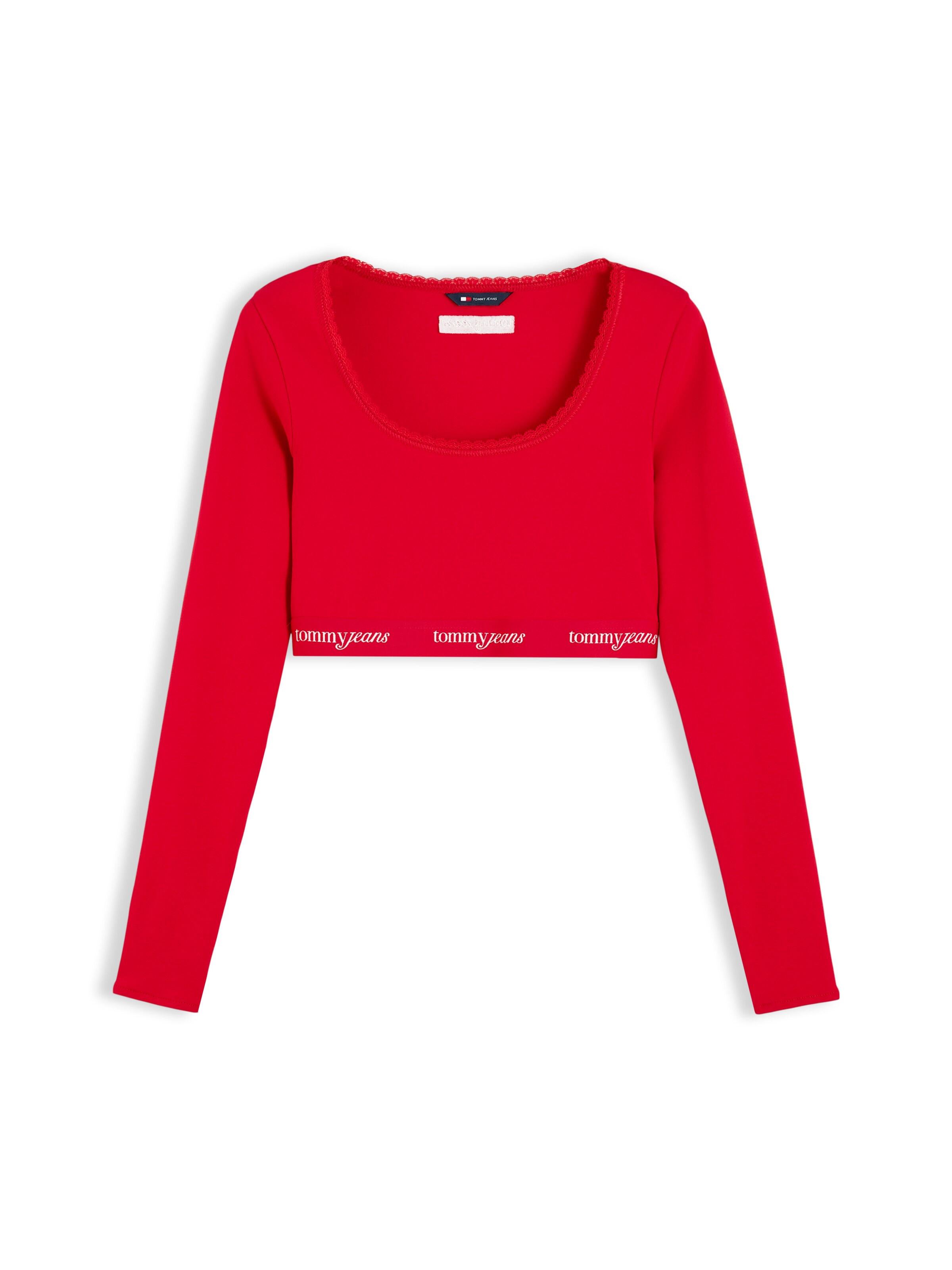 Tricou de la Tommy Jeans pe roșu: față