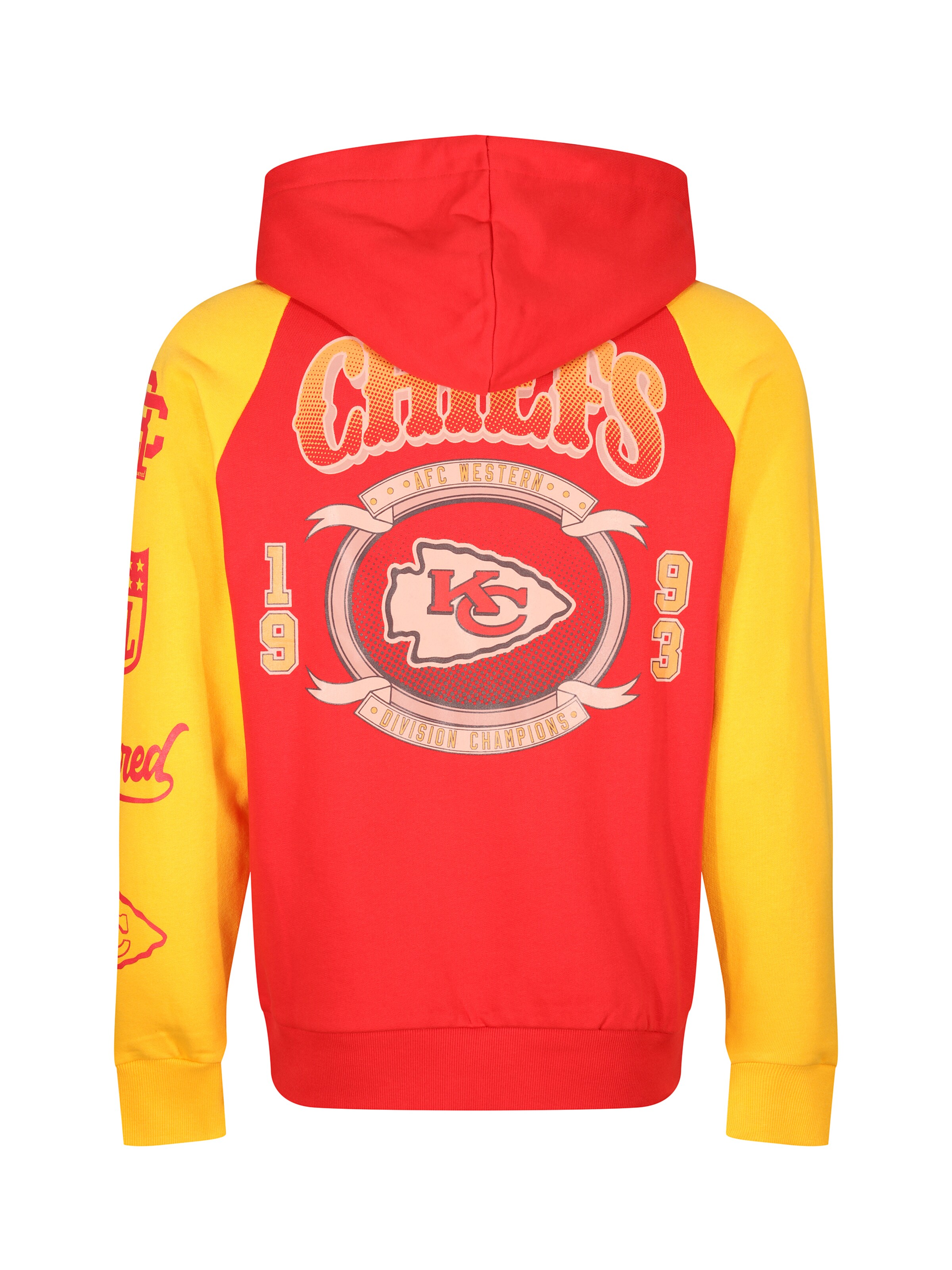 Recovered Sweatshirt 'NFL Chiefs 1993' in Yellow
