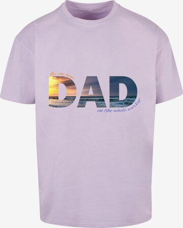 T-Shirt 'For The Best Dad' Merchcode en violet : devant