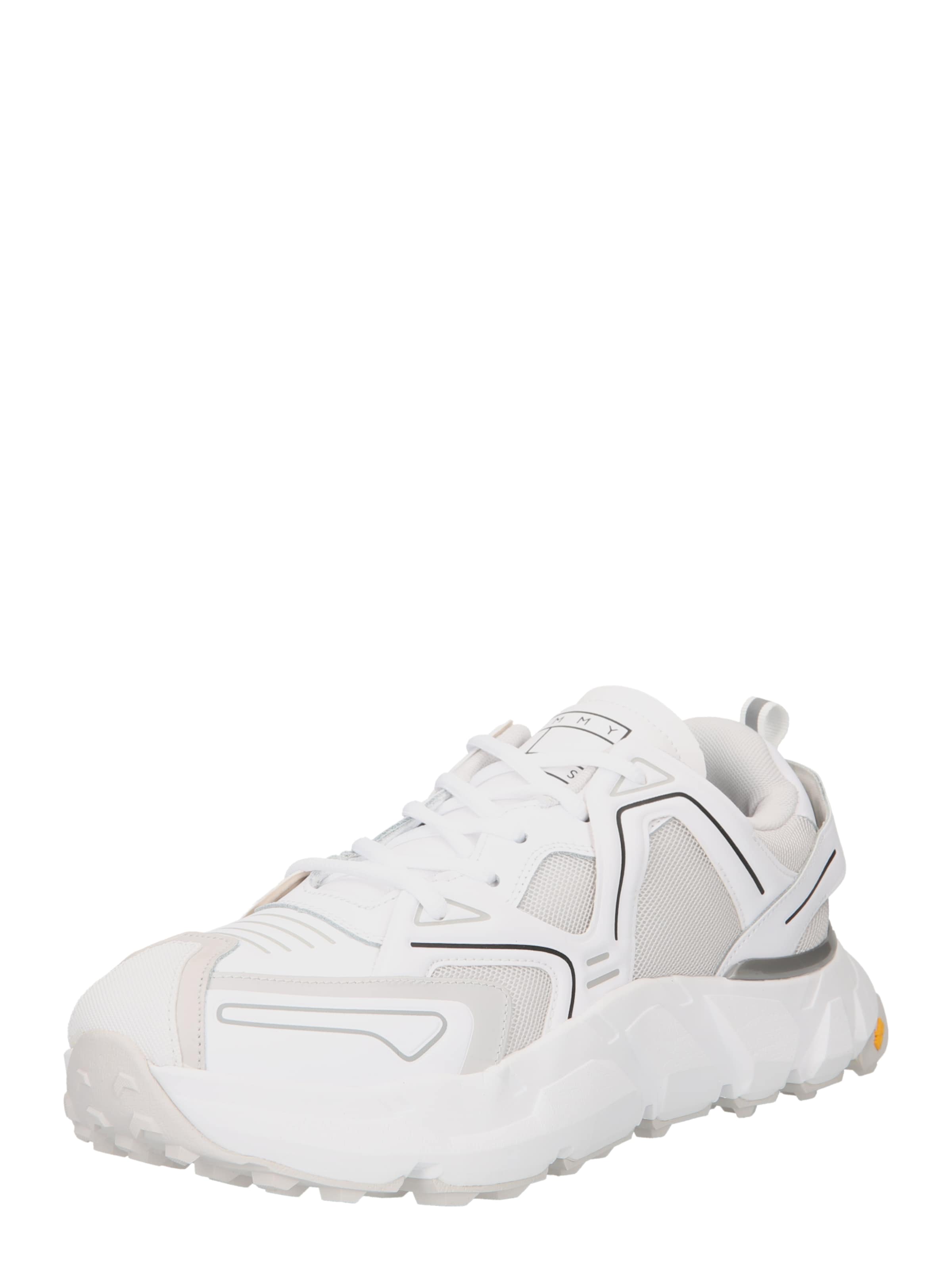 Sneaker low de la Tommy Jeans pe alb: față